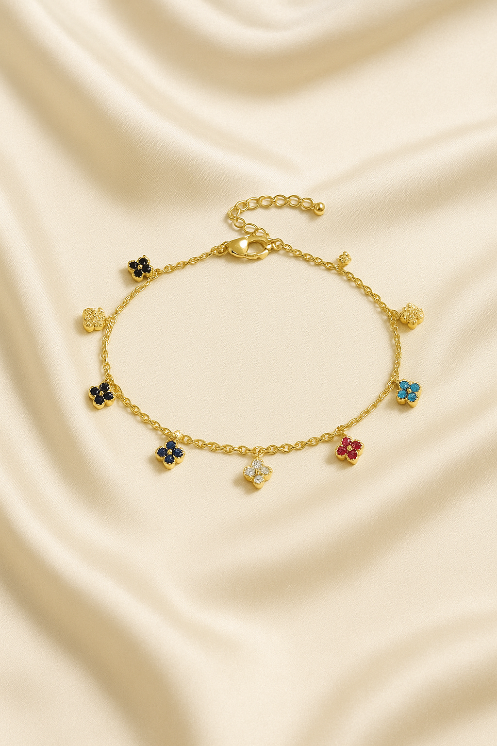 Multi Colour Gem Bracelet