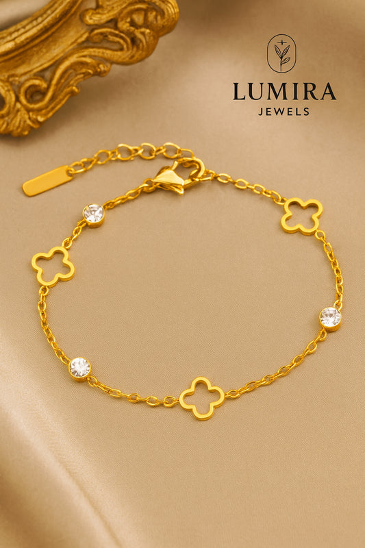 Open Clover Bracelet